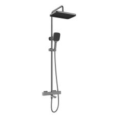 Душова колона Mixxus Premium VIRGO 009-J GRAPHITE з термостатичним змішувачем, 3 функції (MI664)