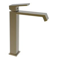 Смеситель для умывальника Haiba GAUDI 001 (HIGH) BRUSHED GOLD