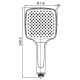 Лейка для душа Koer KP-0402-01 (3 функции)