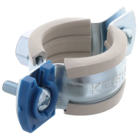 Хомут трубний оцинкований Koer KCB.10.G 3/4" (26-30) сірий
