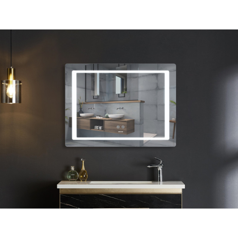 Зеркало Mixxus STYLE MR13-80x60-REVERSE с LED Touch, Anti-fog, димером, регулировкой яркости (MI666