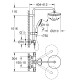 Душевая система Grohe Tempesta System 210 с термостатом для настенного монтажа