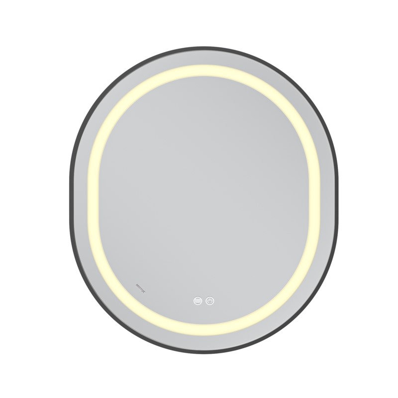 Зеркало Mixxus Premium ELLIPSE MV05-80x70-REVERSE BLACK (LED Touch, Anti-fog, димер (3-6kK))(MP6646