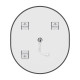 Зеркало Mixxus Premium ELLIPSE MV05-80x70-REVERSE BLACK (LED Touch, Anti-fog, димер (3-6kK))(MP6646