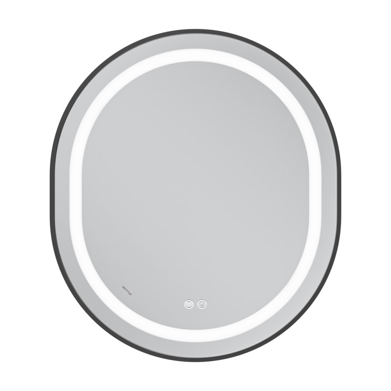 Зеркало Mixxus Premium ELLIPSE MV05-80x70-REVERSE BLACK (LED Touch, Anti-fog, димер (3-6kK))(MP6646