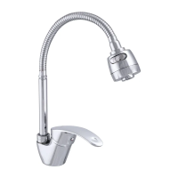 Смеситель для кухни Zerix YUB 135 с рефлективным изливом