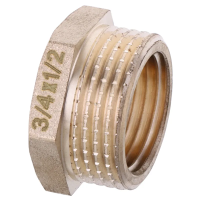 Футорка 1/2"х3/4" Koer KF.F0608.WN без никеля