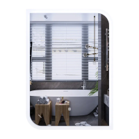 Зеркало Mixxus BEVEL MA02-90x65-REVERSE (LED Touch, Anti-fog, димер (3-6,5kK))