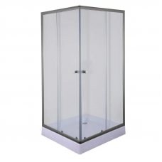 Душова кабіна з низьким піддоном Mixxus CUBIC SCT01-90x90x195-TR GRAPHITE прозоре скло 4мм (MI