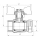 Кран шаровый Koer Wing 16x1/2M (KR.351)