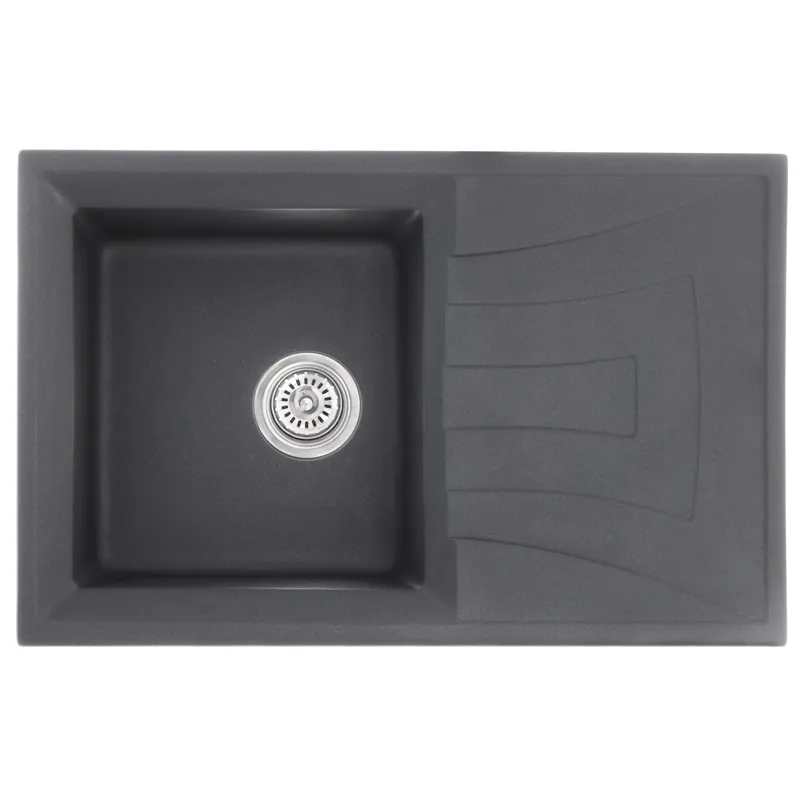 Мойка кухонная Haiba HB8104-G228 Gray 780x500x200