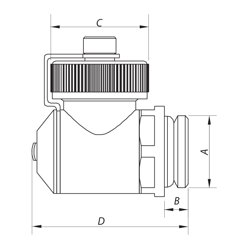 Кран сливной 1/2” Koer KR.1038