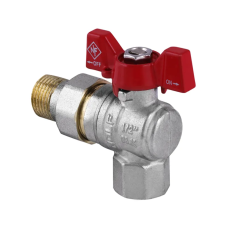 Кран шаровый с американкой угловой 1/2" ГШБ (NF.941) Nolf