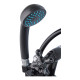 Смеситель для ванной Plamix Sirius-140 Black (со шлангом и лейкой)