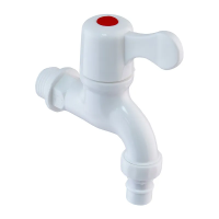 Кран для холодной воды PVC (White) Plamix PVS-1/2"