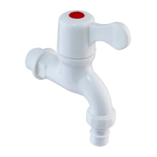 Кран для холодної води PVC (Білий) Plamix PVS-1/2"
