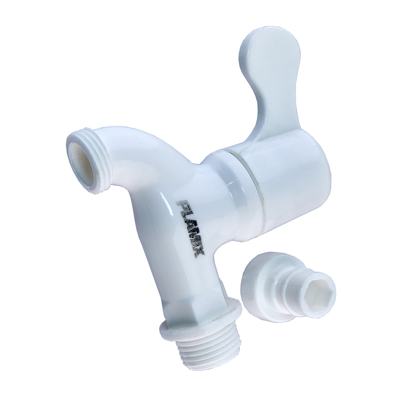 Кран для холодной воды PVC (White) Plamix PVS-1/2"