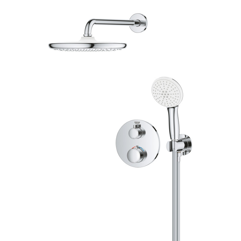 Душевая система скрытого монтажа с термостатом Grohe Grohtherm