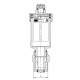 Воздухоотводчик автоматический прямой с обратным клапаном 1/2" Koer KR.1244