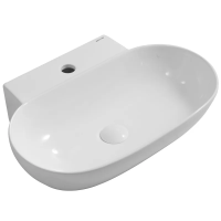 Раковина подвесная MIXXUS PREMIUM DIVERSE-0201 560х390х125mm с отверстием под смеситель
