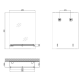 Зеркало настенное Zerix SANSA MRZ04-450x600x100 прямоугольное с полкой и декором