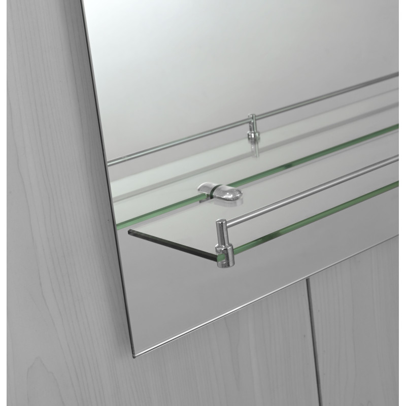 Зеркало настенное Zerix SANSA MRZ04-450x600x100 прямоугольное с полкой и декором