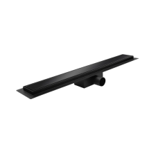 Душовий трап з нержавіючої сталі Koer FD08-70x600-Glass Black 70x600мм зі скляною панеллю