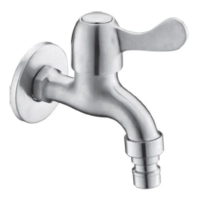 Кран для холодной воды Zerix BIB-002 1/2 из нержавеющей стали SUS304 (упаковка блистер)