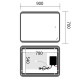 Зеркало Mixxus Premium OLIVARY MR19-90x70-REVERSE (LED Touch, Anti-fog, димер (3-6,5kK))