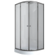 Душевая кабина с низким поддоном Mixxus PLAIN SCT02-90x90x195-TR GRAPHITE прозрачное стекло 4мм (MI