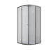 Душевая кабина с низким поддоном Mixxus PLAIN SCT02-90x90x195-TR GRAPHITE прозрачное стекло 4мм (MI