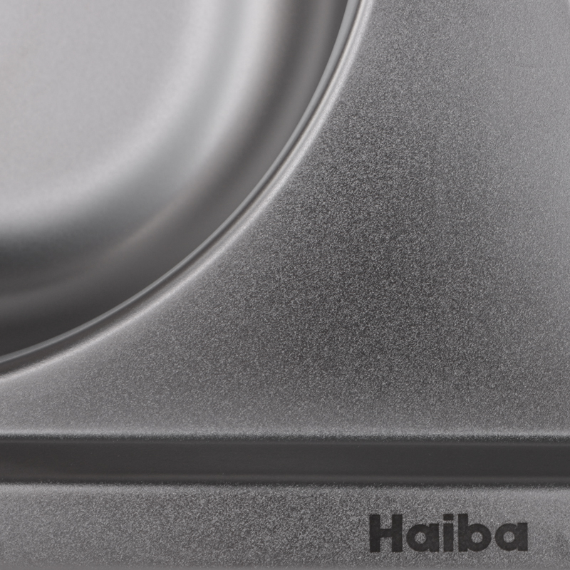 Мойка кухонная Haiba 80x49 Double (Satin)