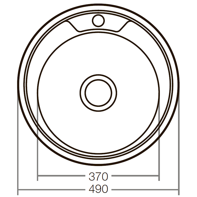 Мойка кухонная Zerix Z490-08-180E (Satin)