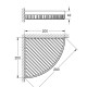Угловая полка в ванну Grohe Selection Cube