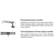 Душевой трап из нержавеющей стали SUS304 Koer FD35-70x800-Black