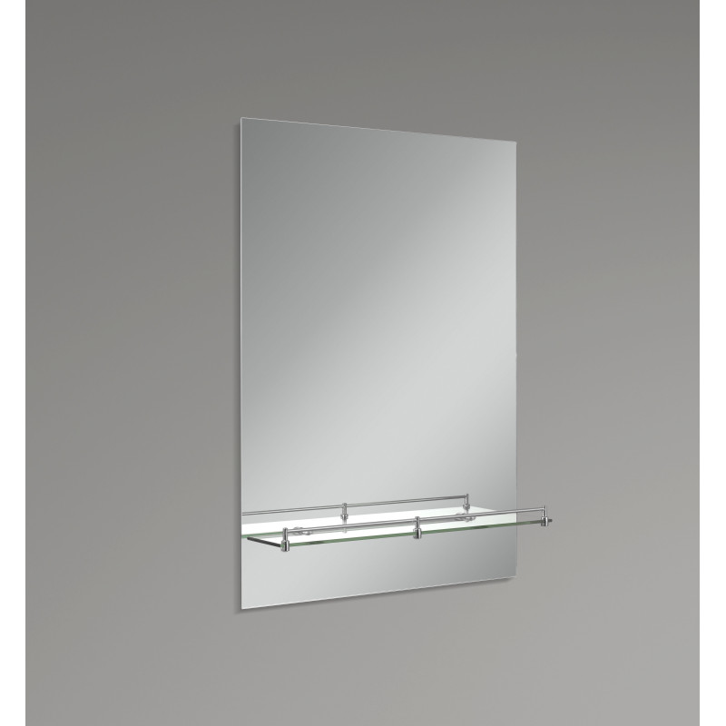 Зеркало настенное Zerix SANSA MRZ05-700x850x105 прямоугольное с полкой