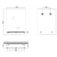Зеркало настенное Zerix SANSA MRZ05-700x850x105 прямоугольное с полкой