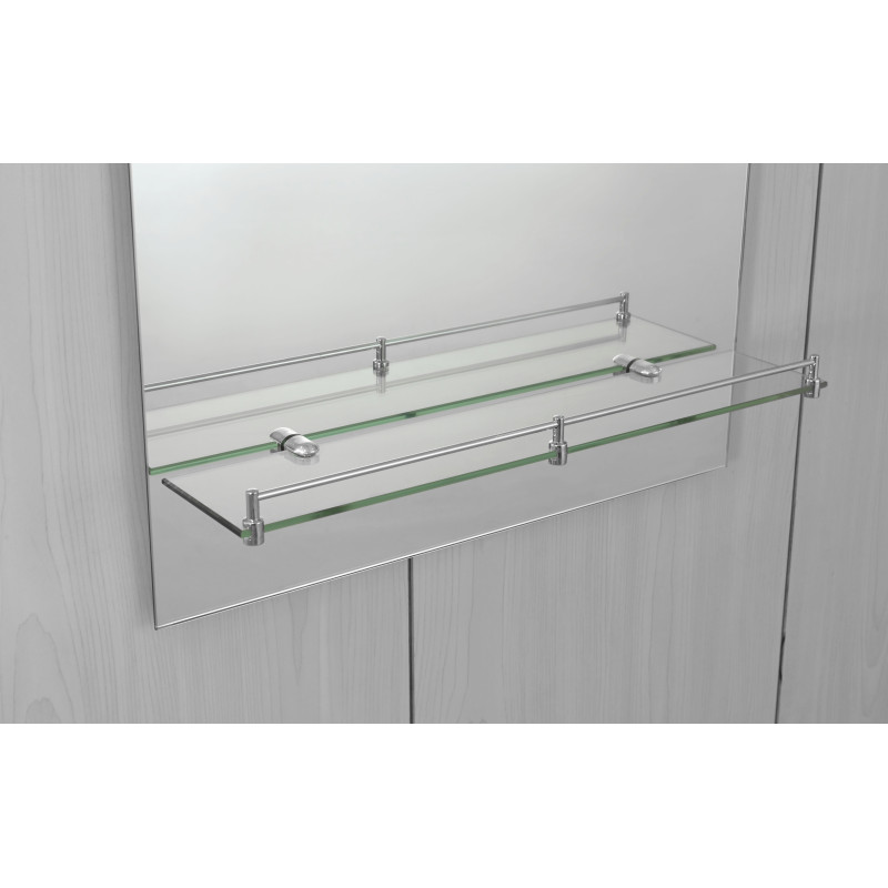 Зеркало настенное Zerix SANSA MRZ05-700x850x105 прямоугольное с полкой