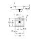 Композитная мойка для кухни Grohe K700