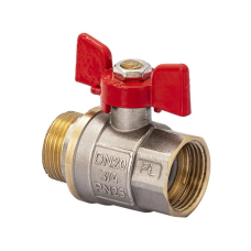 Кран кульовий FERRO PL 3/4" ГШБ art. 607 (латунна куля)