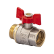 Кран кульовий FERRO PL 3/4" ГШБ art. 607 (латунна куля)