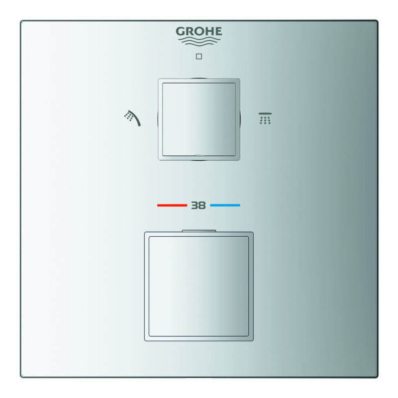 Термостат скрытого монтажа на 2 потребителя Grohe Grohtherm Cube