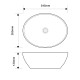 Раковина накладная Mixxus Premium ELLIPSE-0107 345х265х120mm