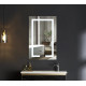 Зеркало Mixxus Hard MR06-50x80 (часы, LED-подсветка, антизапотевание)