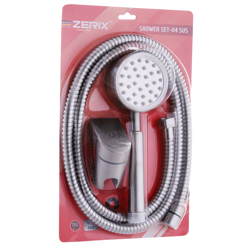 Душевой набор (шланг, лейка, кронштейн) Zerix Shower SET-04