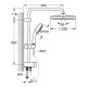 Душевая система с переключателем Grohe New Tempesta Cosmop. System