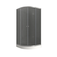 Душевая кабина с низким поддоном Mixxus PLAIN SCT02-90x90x195-GR SATIN серое тонированное стекло 4м