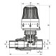 Кран термостатический с термоголовкой прямой PPR 25x3/4 Koer K0156.PRO