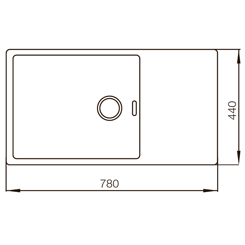 Мойка Mixxus MX7844-200-x1.2-PVD-Gold