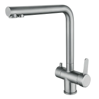 Кухонный смеситель на две воды Mixxus FAN-021 из нерж. стали SUS304